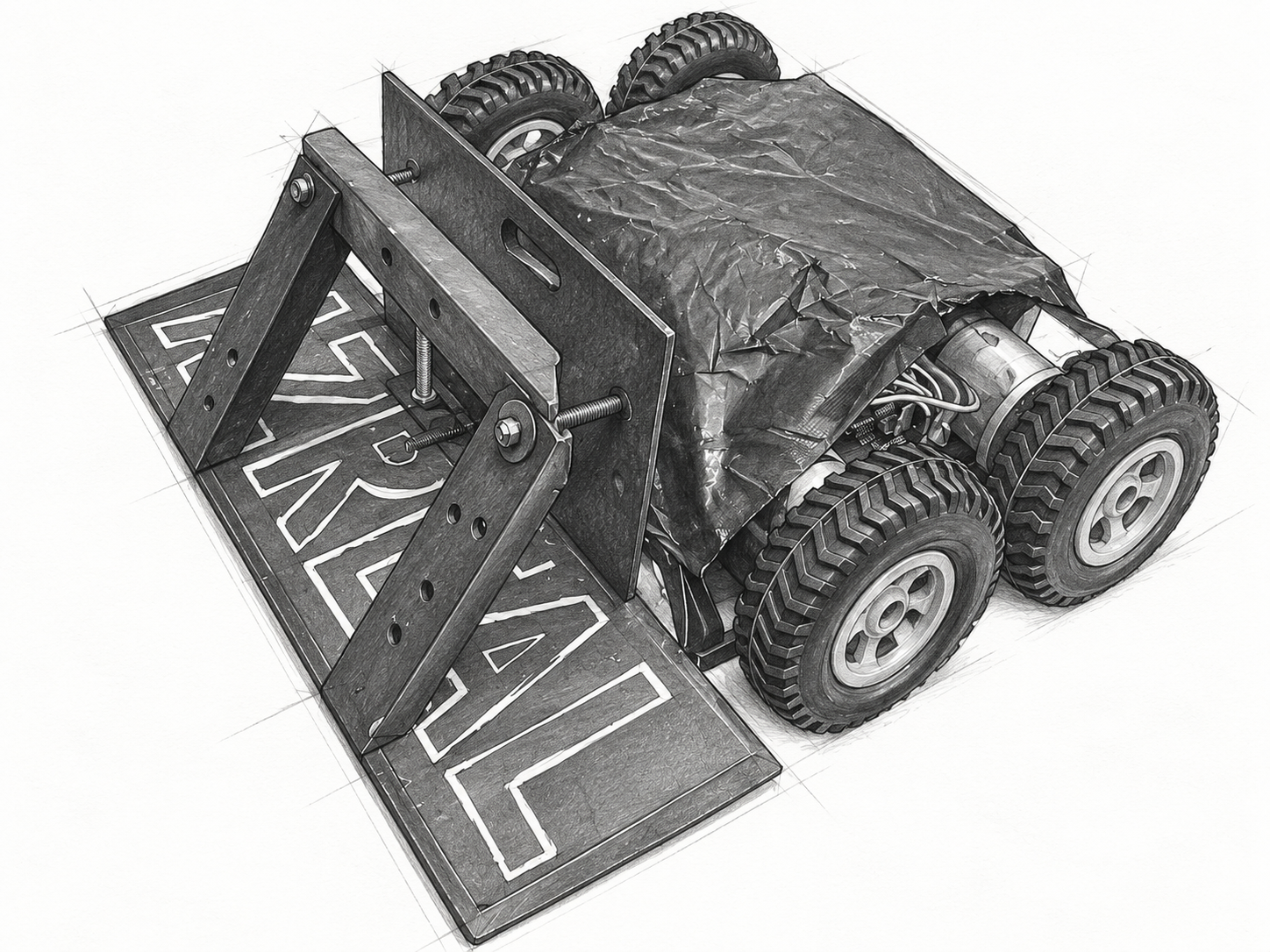Azreal ROBIX competition robot — CAD view