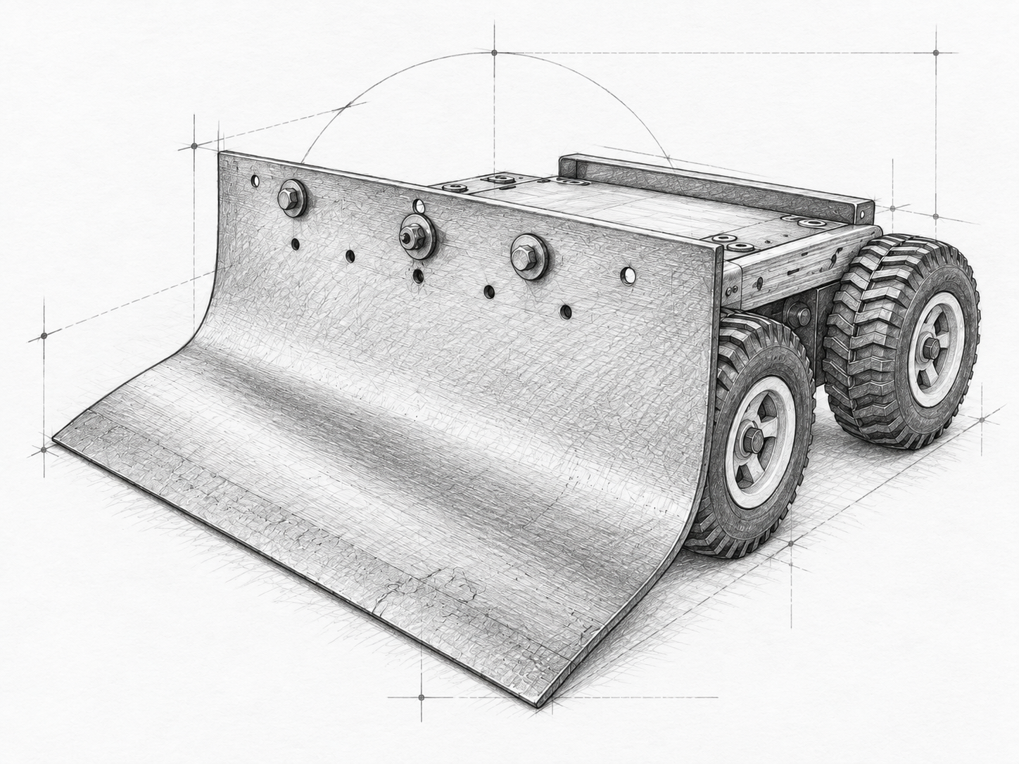 Pallas ROBIX competition robot — CAD view